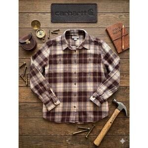 Carhartt Women's Rugged Flex Hamilton Plaid Shirt